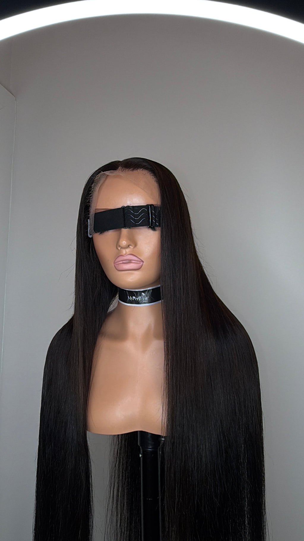 Natural brown black glueless wig