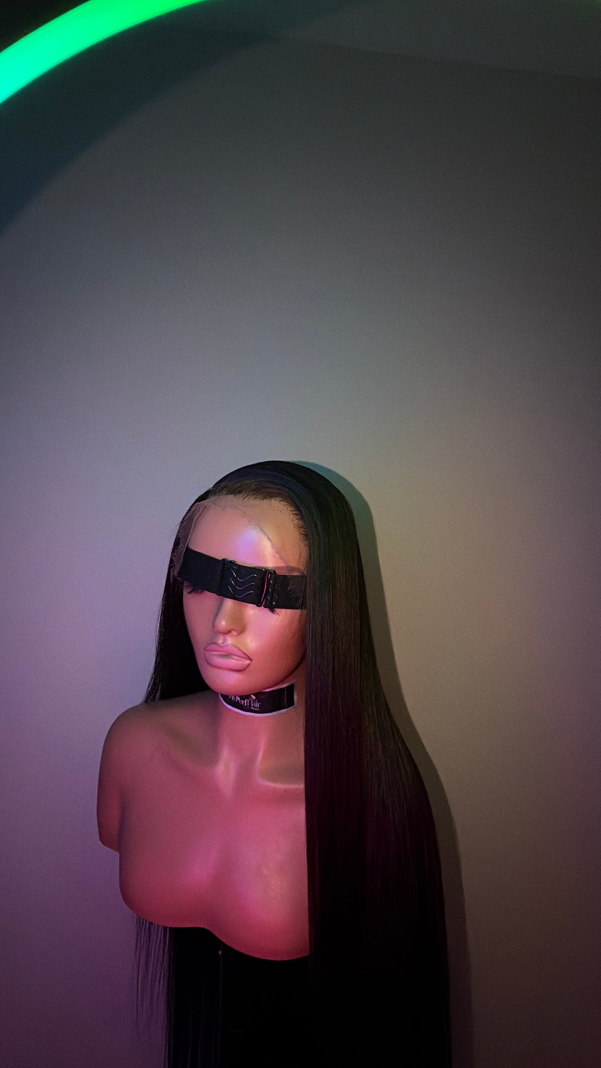Natural brown black glueless wig