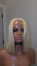 Blonde synthetic wig
