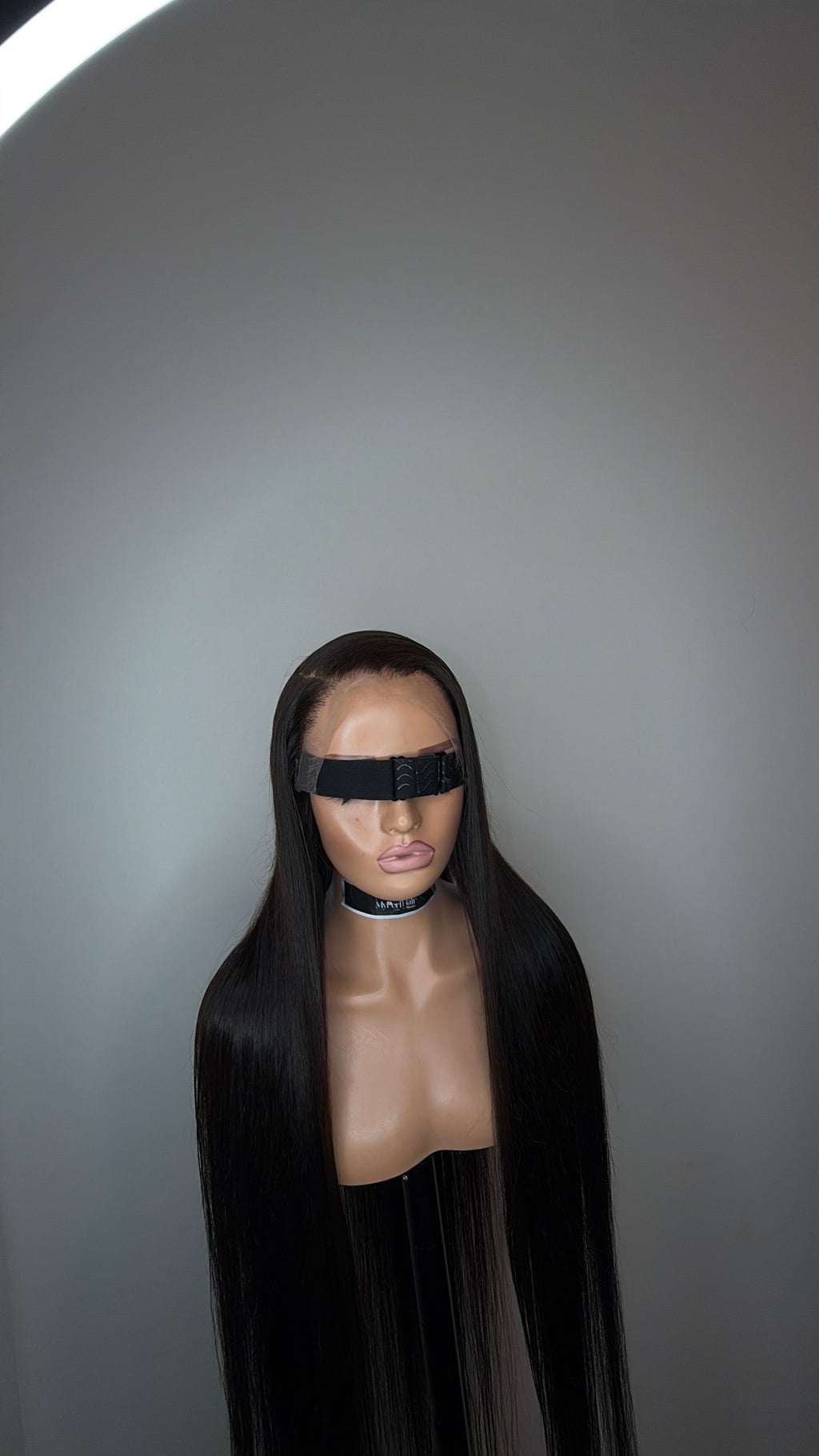 Natural brown black glueless wig