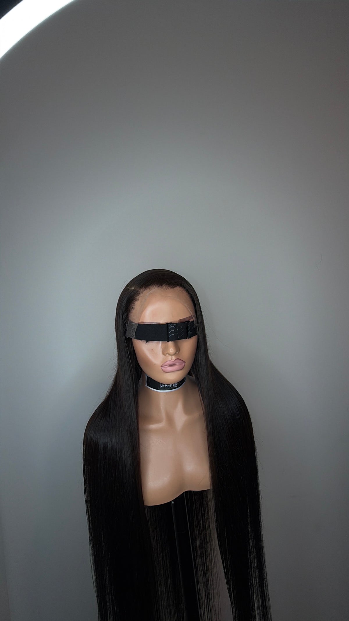 Natural brown black glueless wig