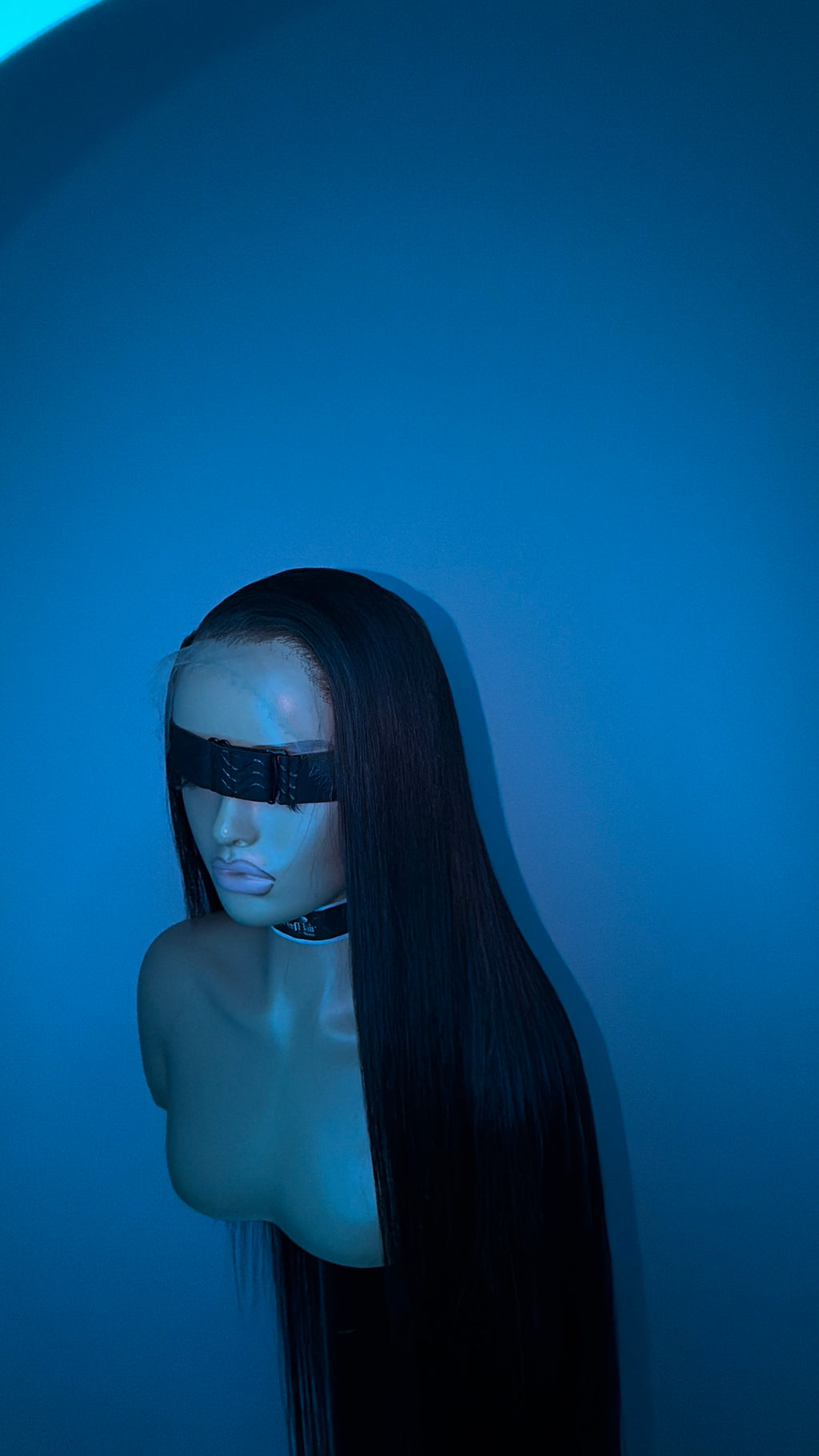 Natural brown black glueless wig