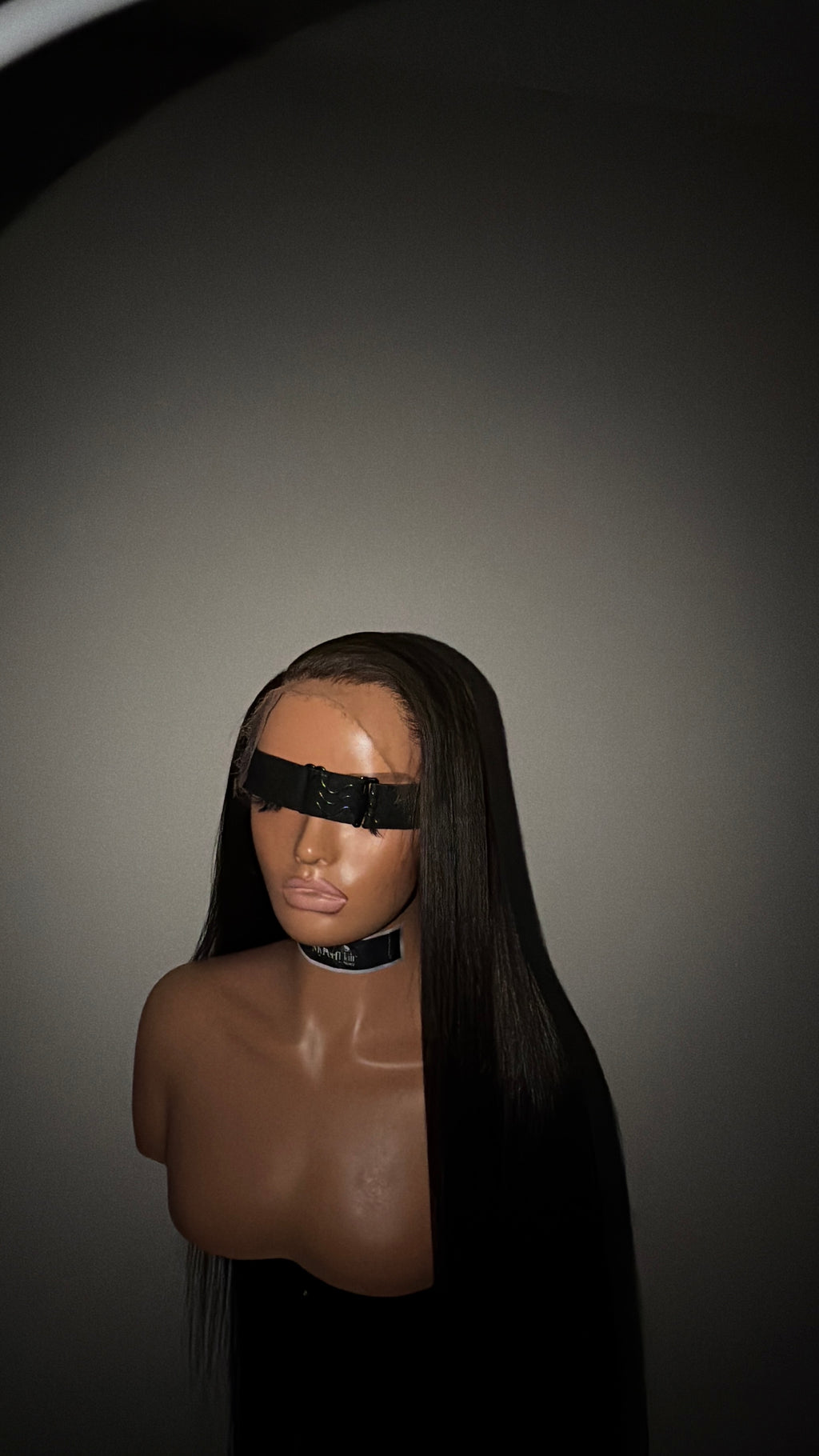 Natural brown black glueless wig