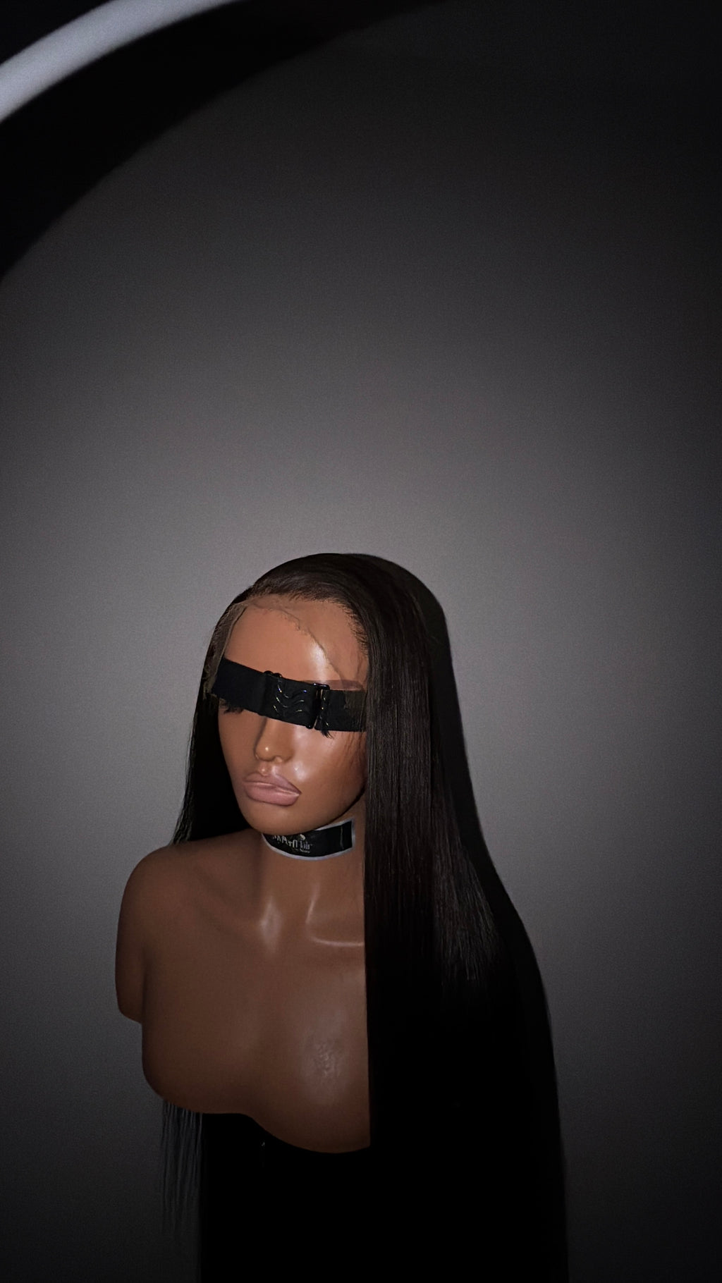 Natural brown black glueless wig