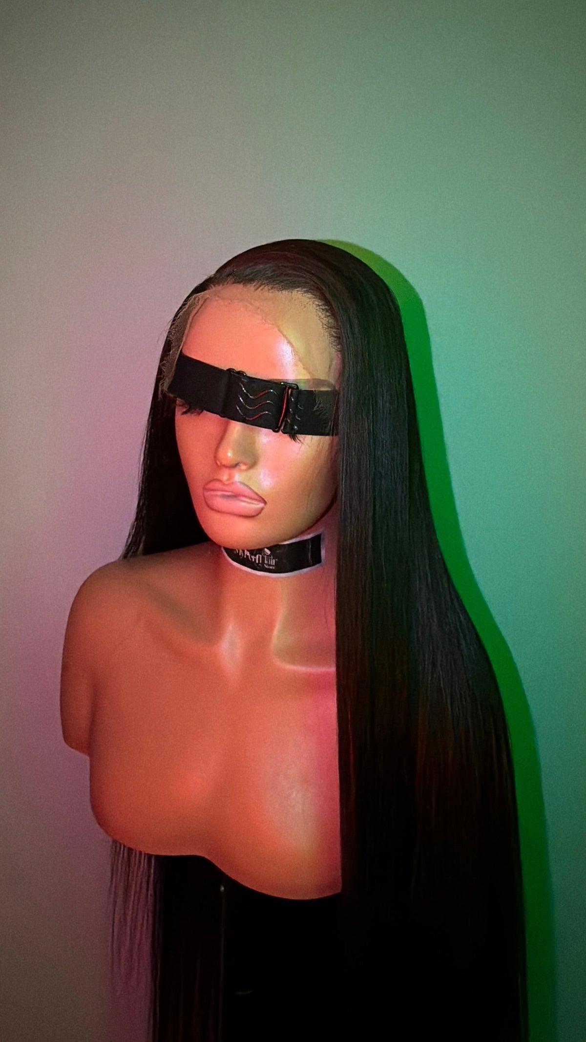 Natural brown black glueless wig