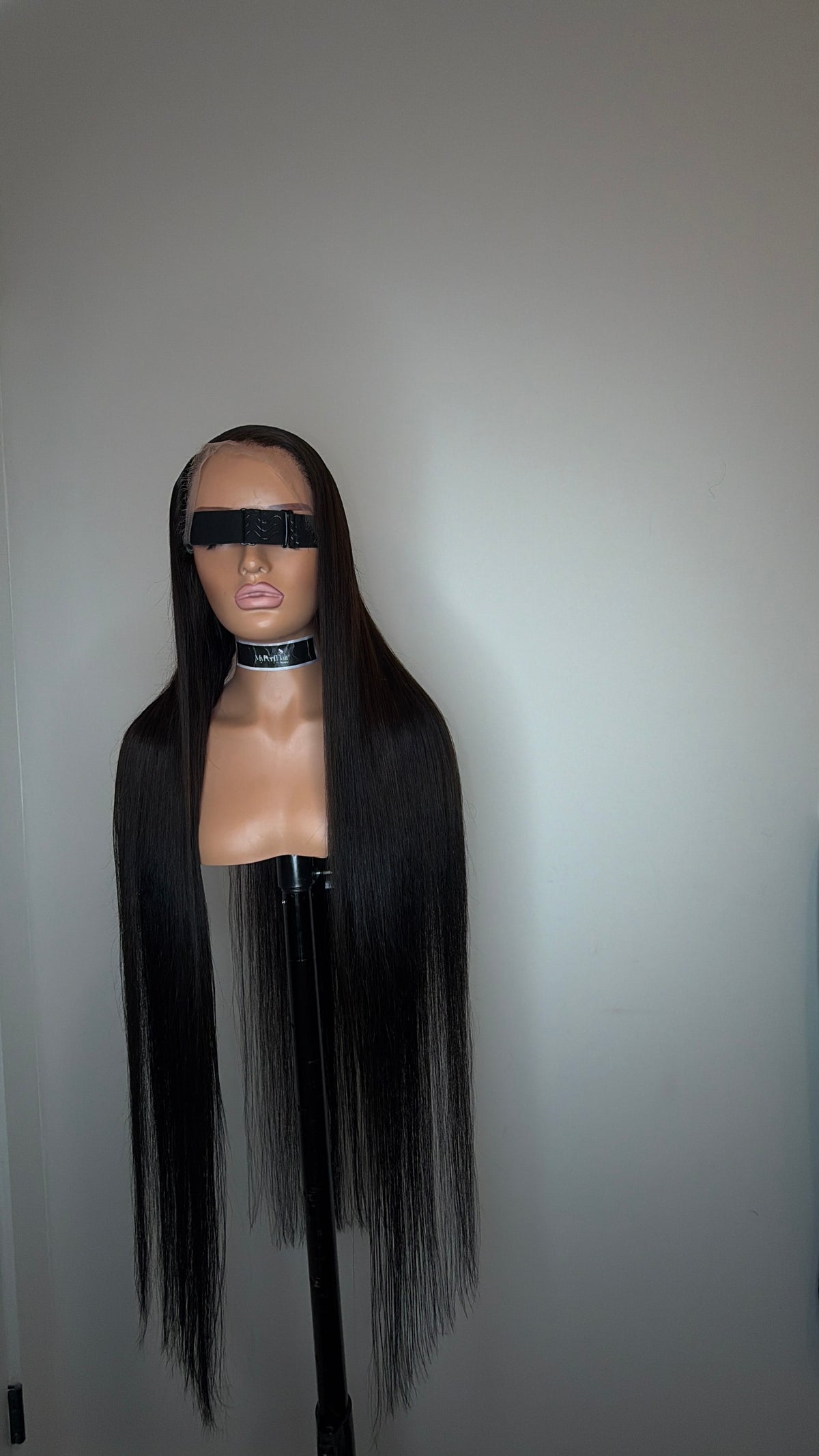 Natural brown black glueless wig