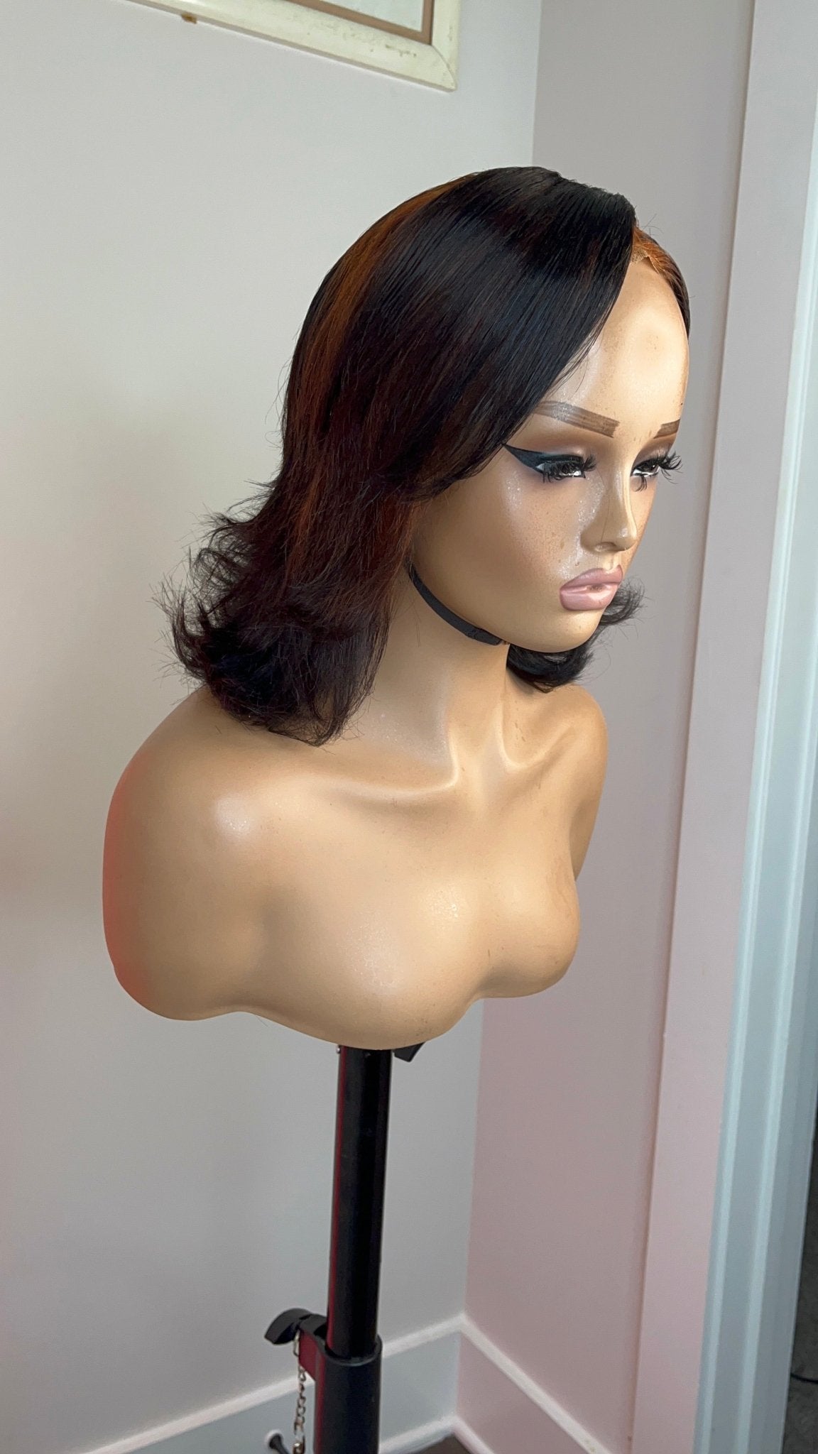 Black and red lace wig - Myperfhair_store