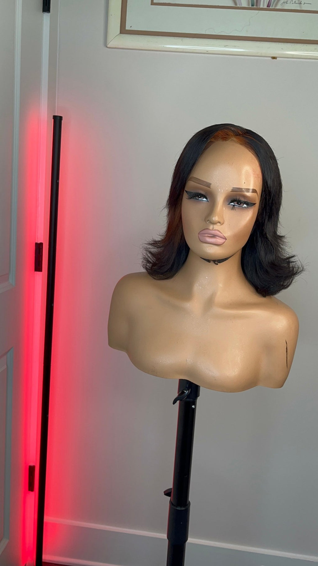 Black and red lace wig - Myperfhair_store