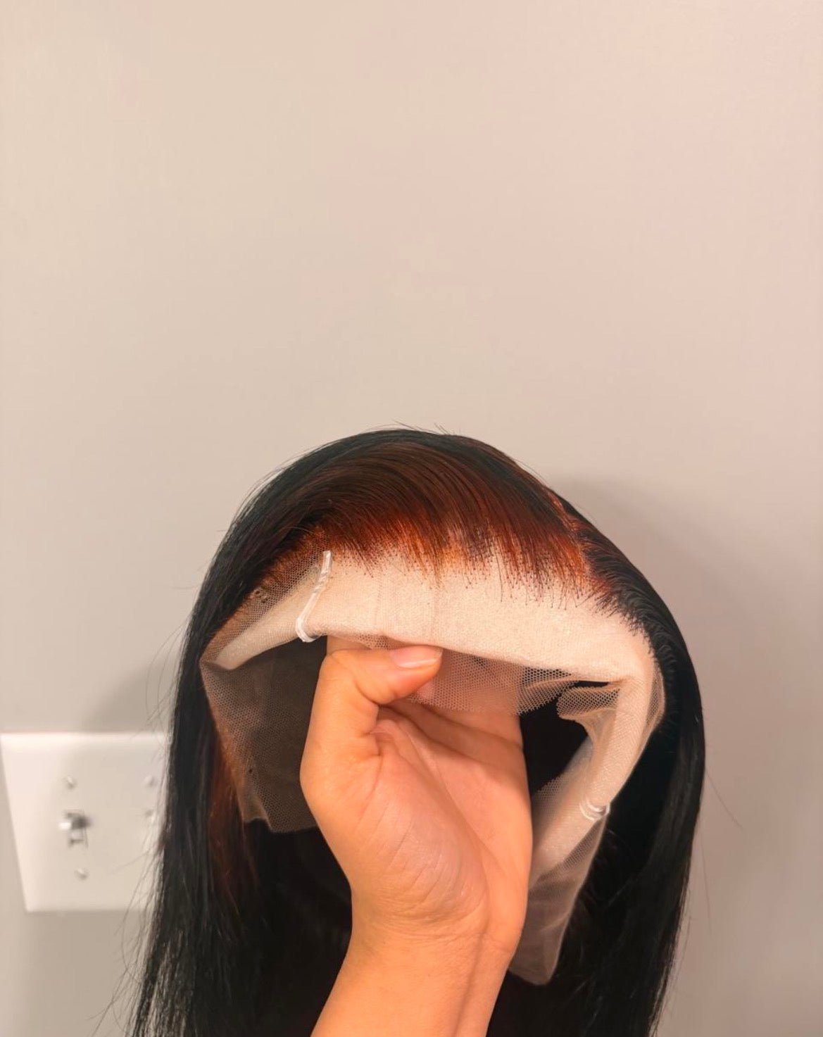 Black and red lace wig - Myperfhair_store