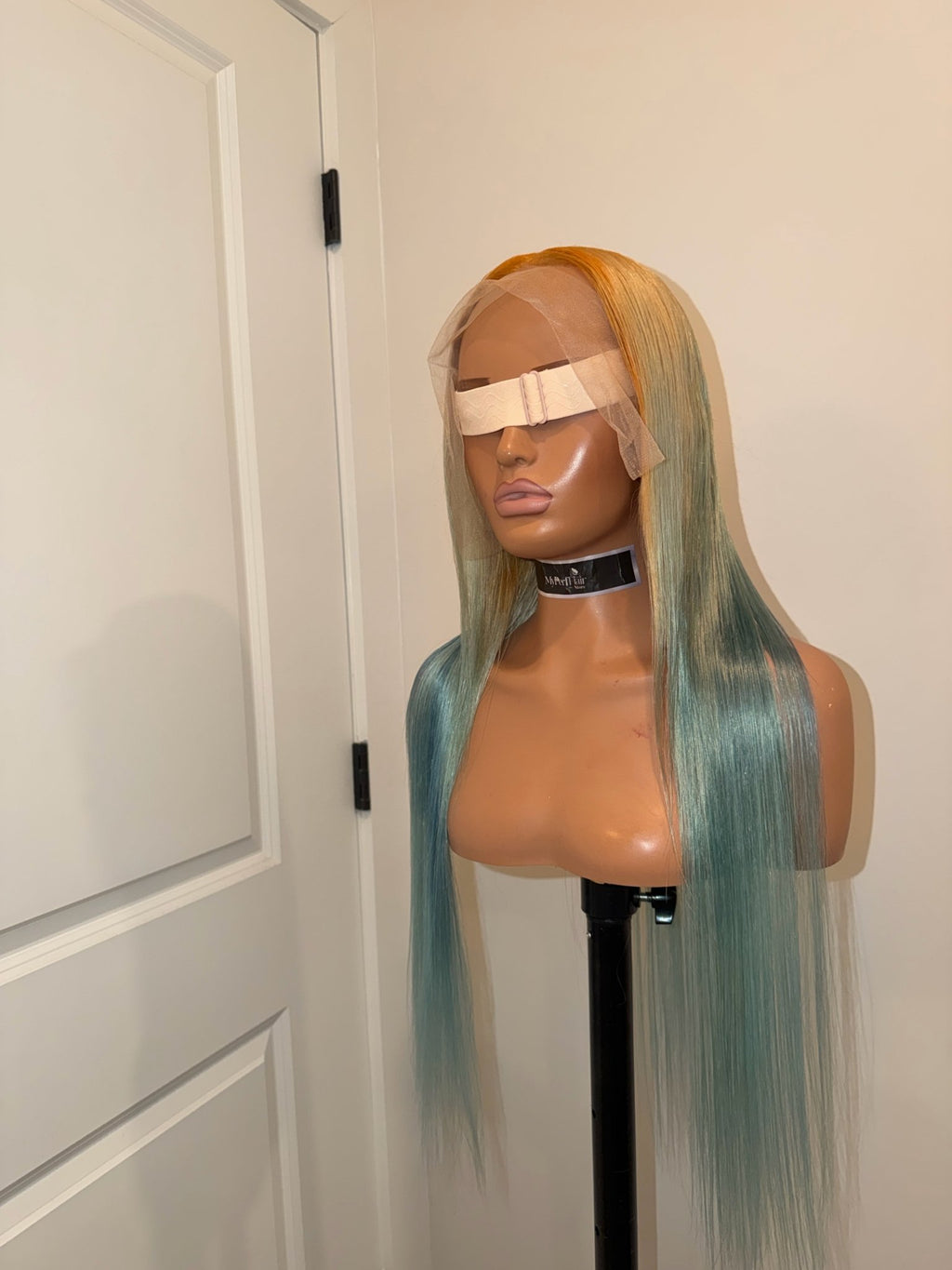 Blonde To Teal Blue Ombre Wig - Myperfhair_store