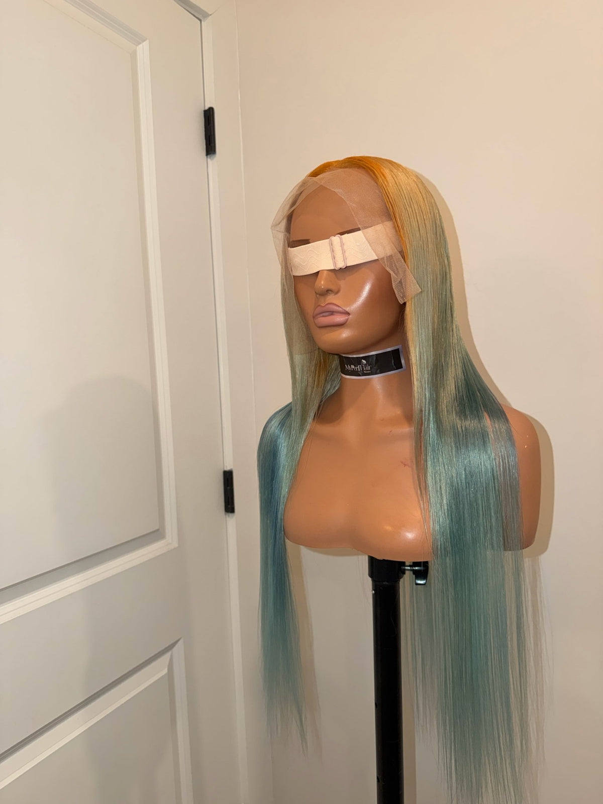 Blonde To Teal Blue Ombre Wig - Myperfhair_store