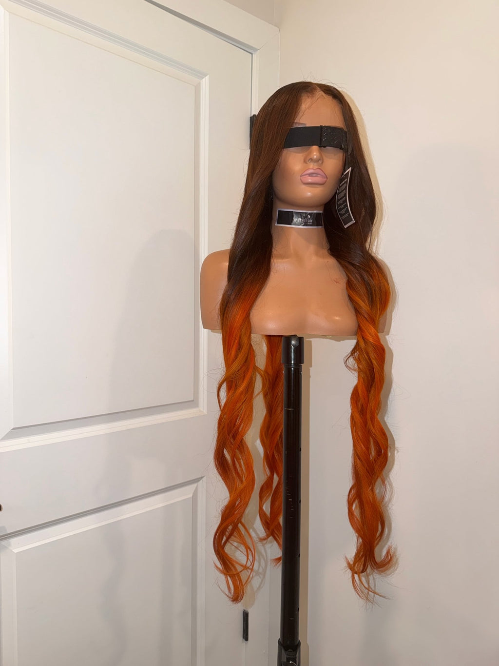 Omber brown and orange straight - Myperfhair_store