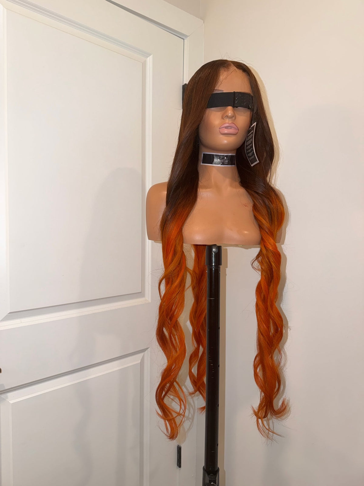 Omber brown and orange straight - Myperfhair_store