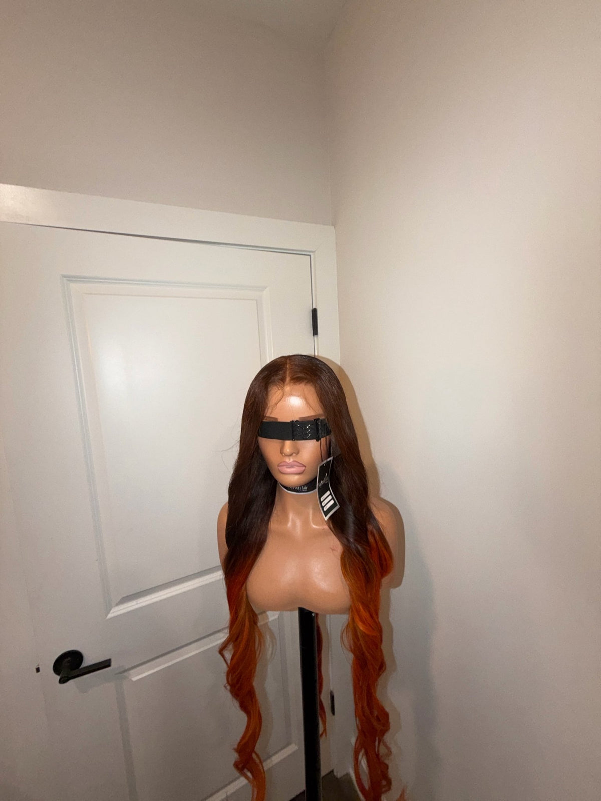 Omber brown and orange straight - Myperfhair_store