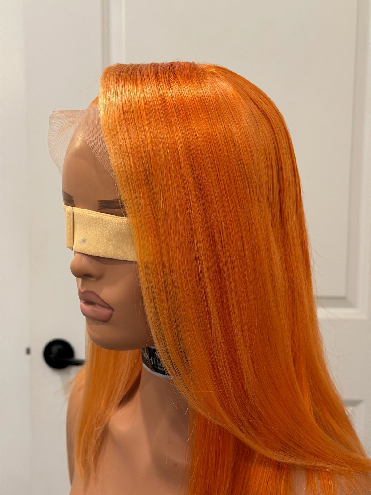 Orange straight wig - Myperfhair_store