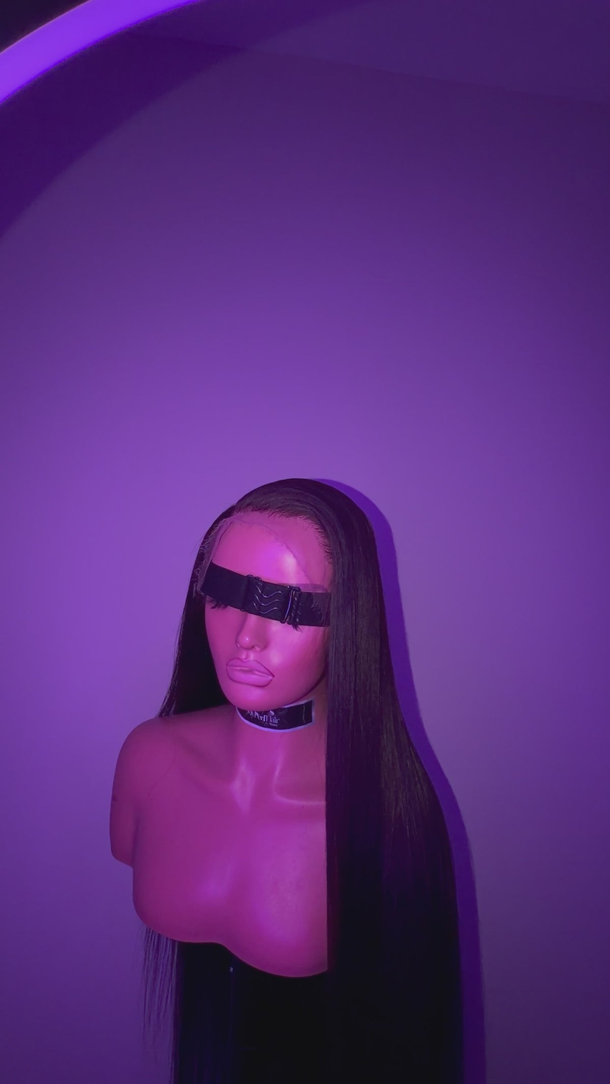 Natural brown black glueless wig