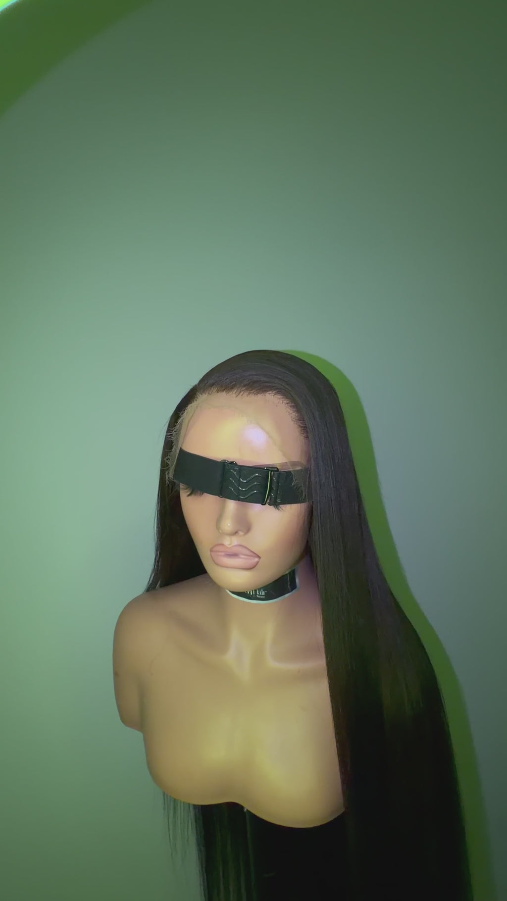 Natural brown black glueless wig
