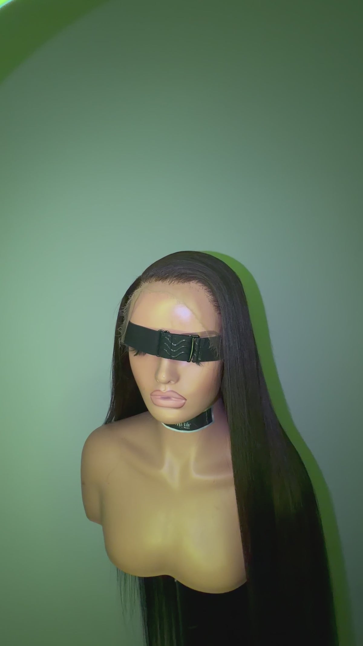 Natural brown black glueless wig